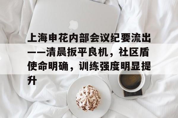 开云体育入口-上海申花内部会议纪要流出——清晨扳平良机，社区盾使命明确，训练强度明显提升的简单介绍-开云体育入口